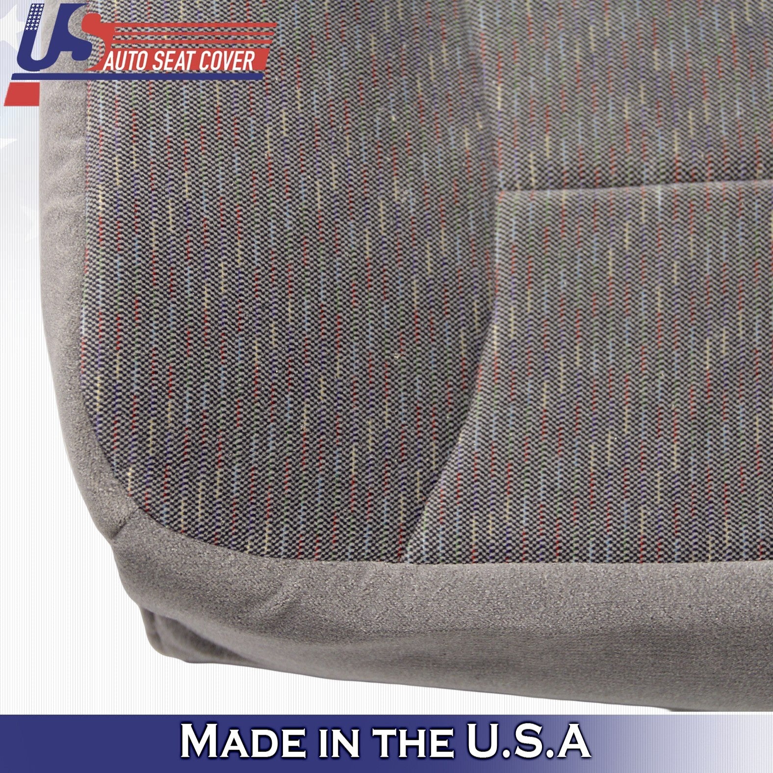 1992 to 1996 FITS Ford Bronco XLT Rear Bench Bottom Cloth Seat Cover Gray