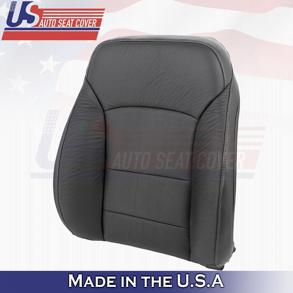 2016 to 2020 Fits Chevy Malibu Driver & Passenger Tops Leather Cover Black