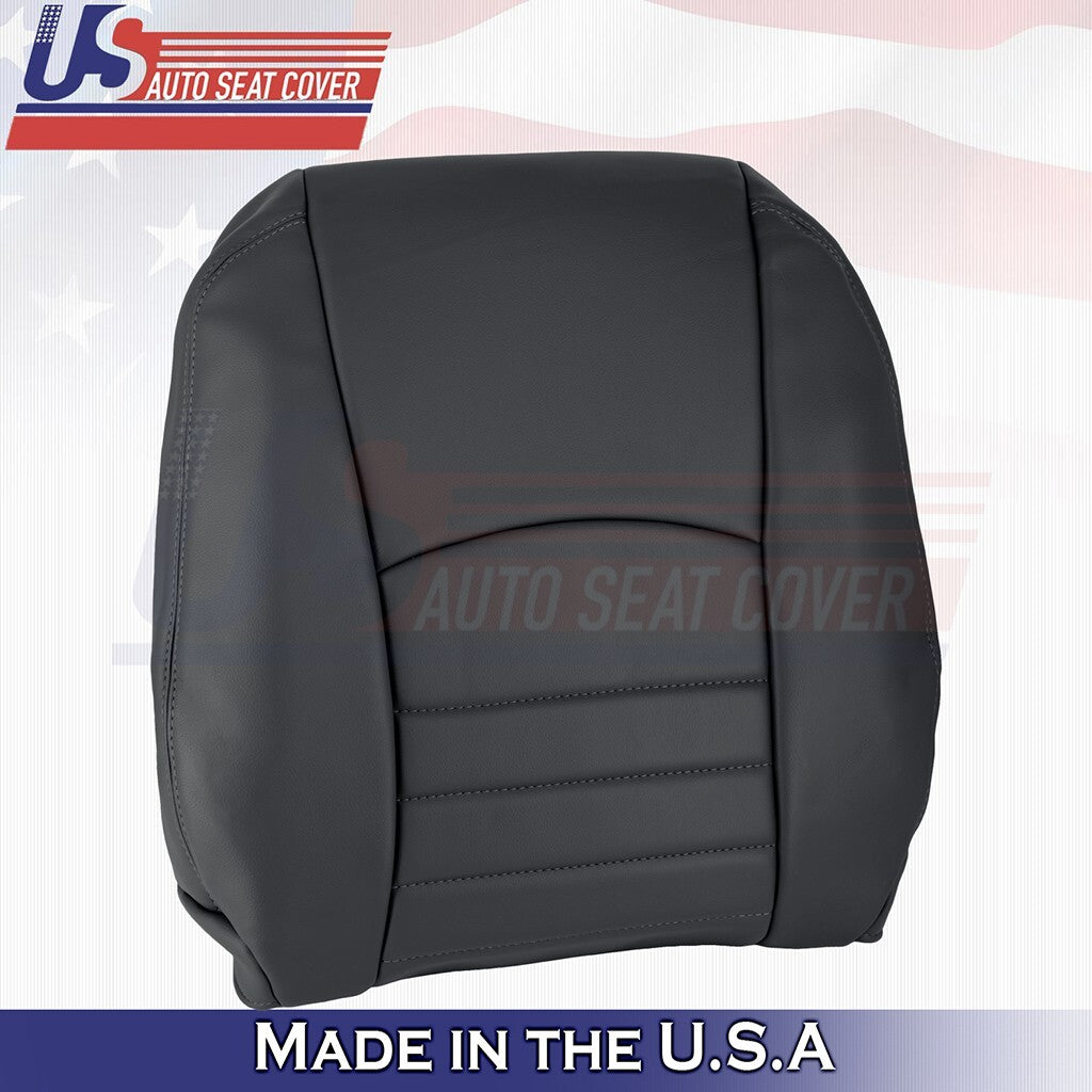 2016 2017 2018 For Dodge Ram ST Driver Top & Bottom Vinyl Seat Covers Black