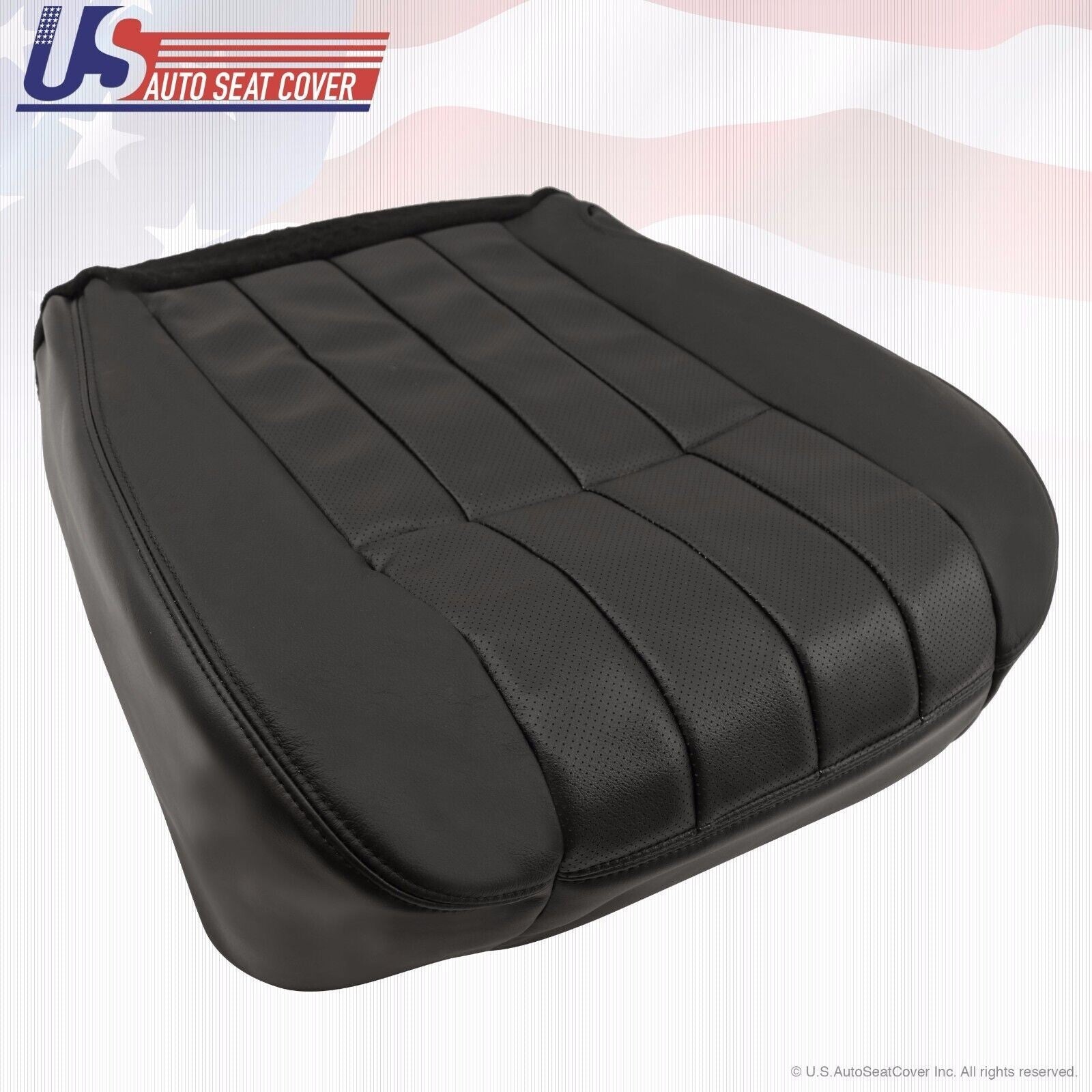 2005 For Ford F250 F350 Harley Davidson Driver Top & Bottom Leather Covers Black