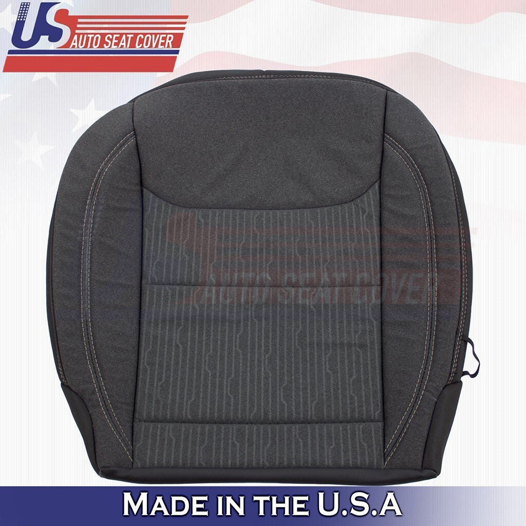 2020 to 2024 For Dodge Ram SLT Driver & Passenger Bottom Cloth Cover Diesel Gray