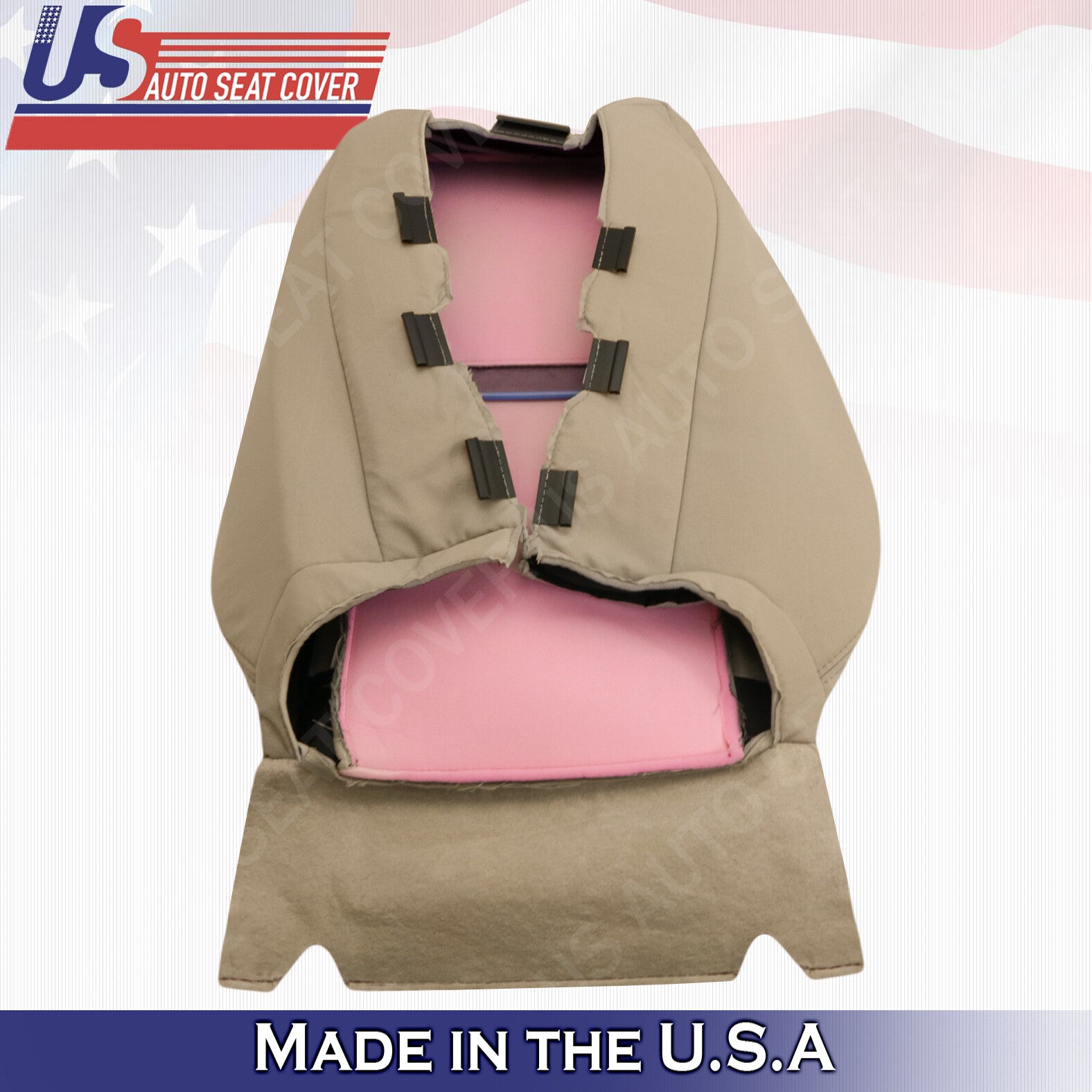 2009 to 2014 Chevy Silverado Driver & Passenger Tops Cloth Cover Cashmere Tan
