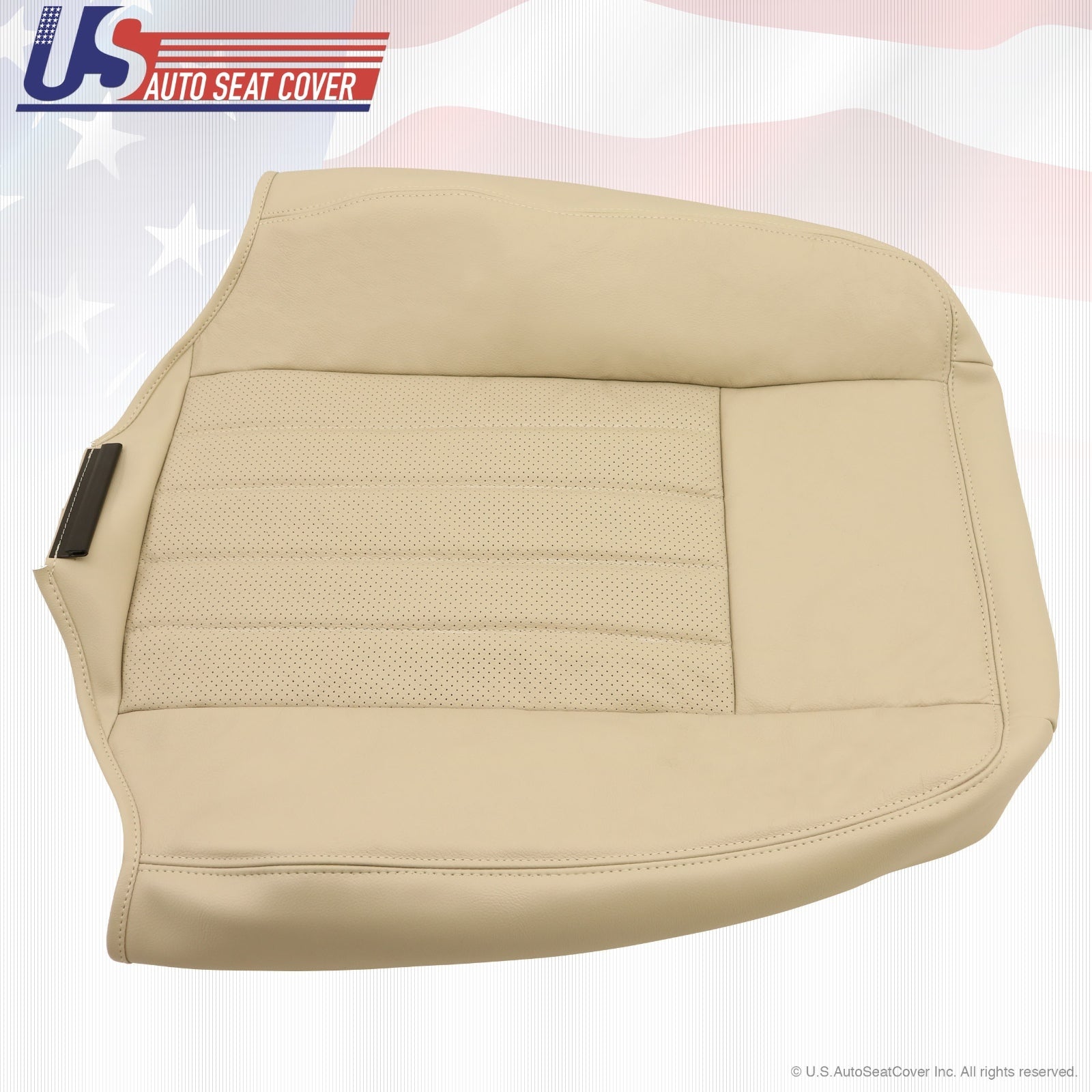 2003 2004 Lincoln Navigator Driver Upper Back Replacement Leather Seat Cover TAN