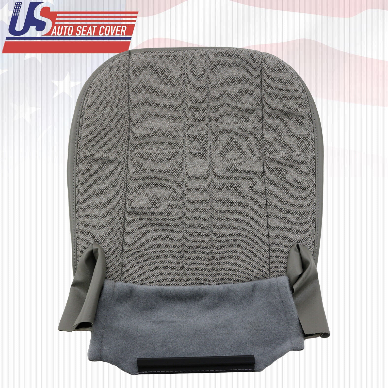 2003 2004 For Chevy Express 1500 2500 3500 2x Top & 2x Bottom Cloth Covers Gray