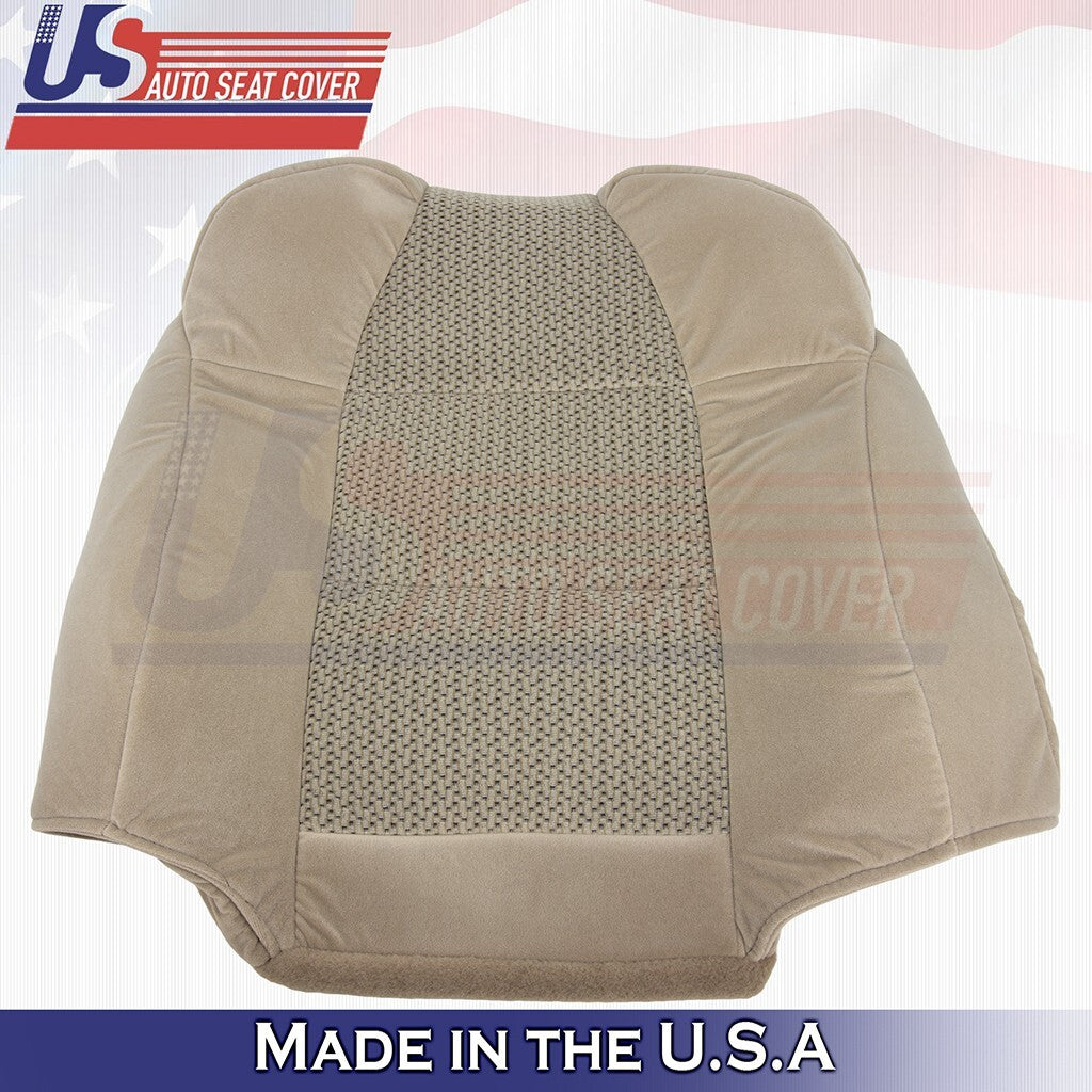 2003 Fits Ford F-150 Extended Cab Passenger Top & Bottom Cloth Seat Cover Tan