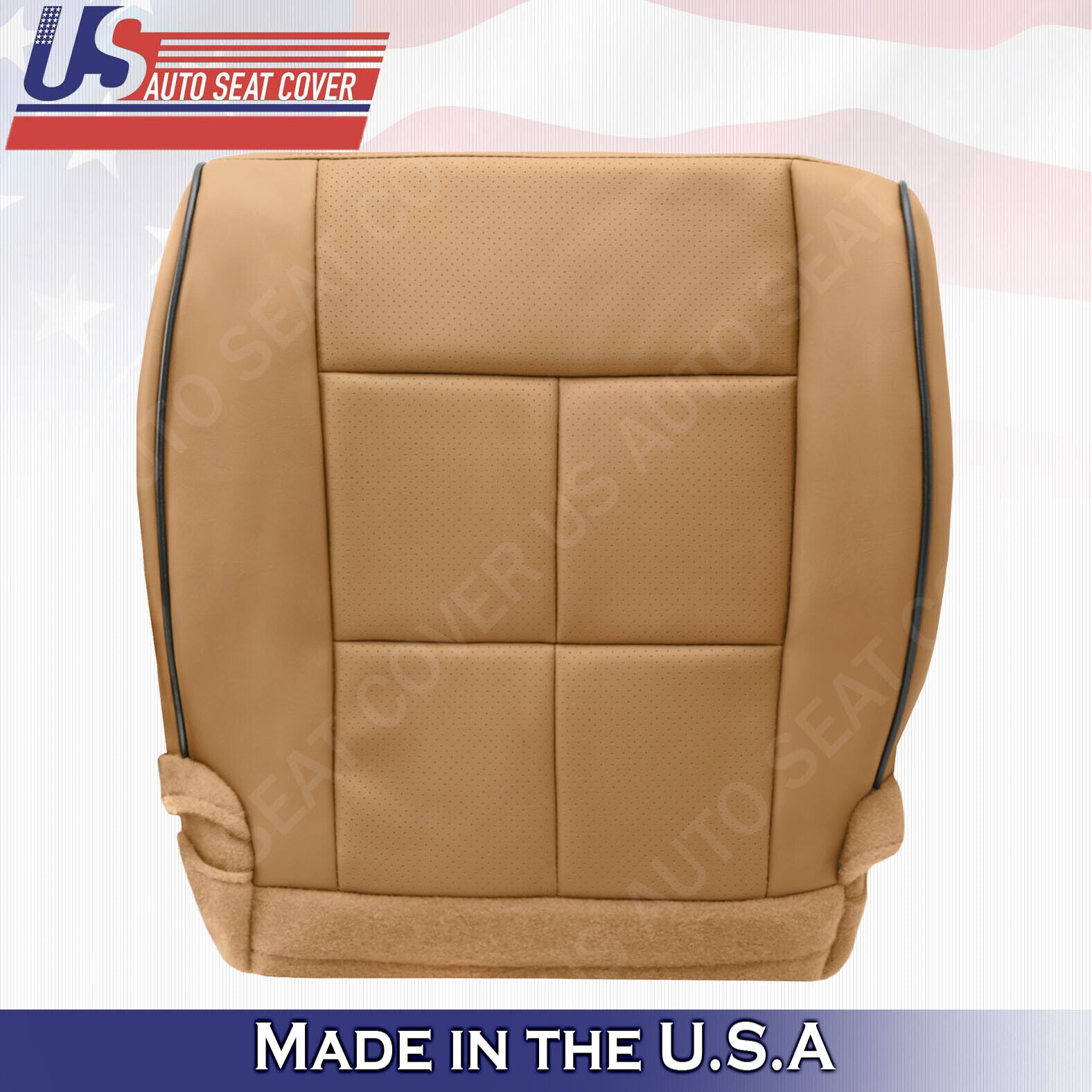 2011- 2014 Lincoln Navigator Driver Bottom Synthetic Leather Seat Cover TAN