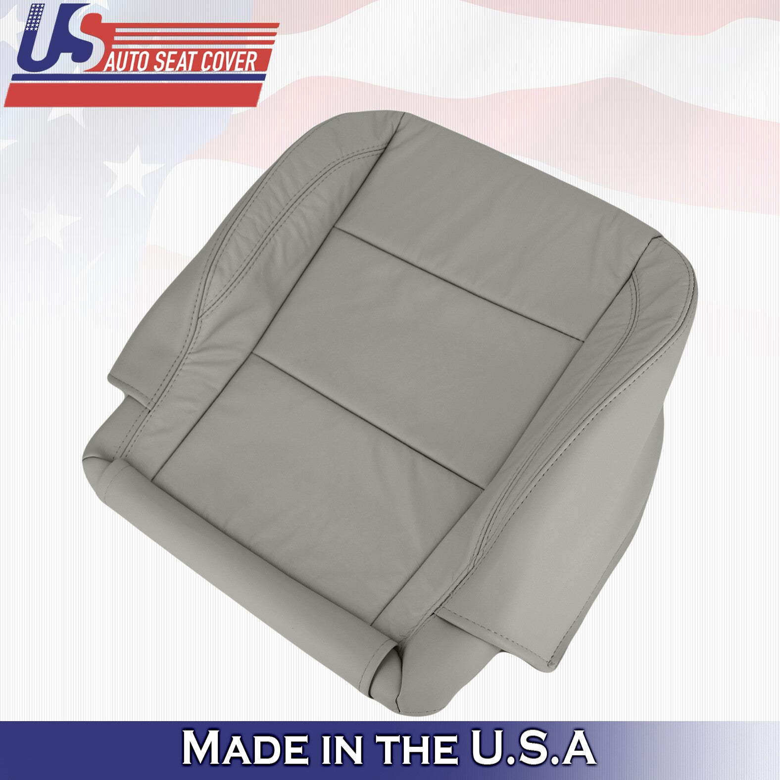 2004 - 2010 For Infinity QX56 Passenger Side Bottom Leather Seat Cover in Gray