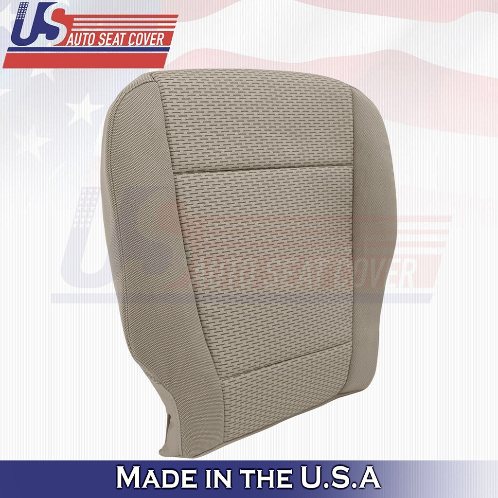 2015 to 2019 Fits Ford F150 XLT Driver Bottom Cloth Seat Cover Tan