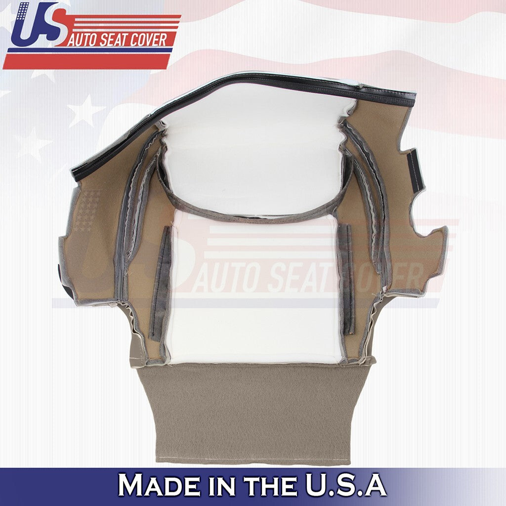 2004 to 2010 For Toyota Sienna Front Set Bottoms & Tops Leather Seat Cover Tan