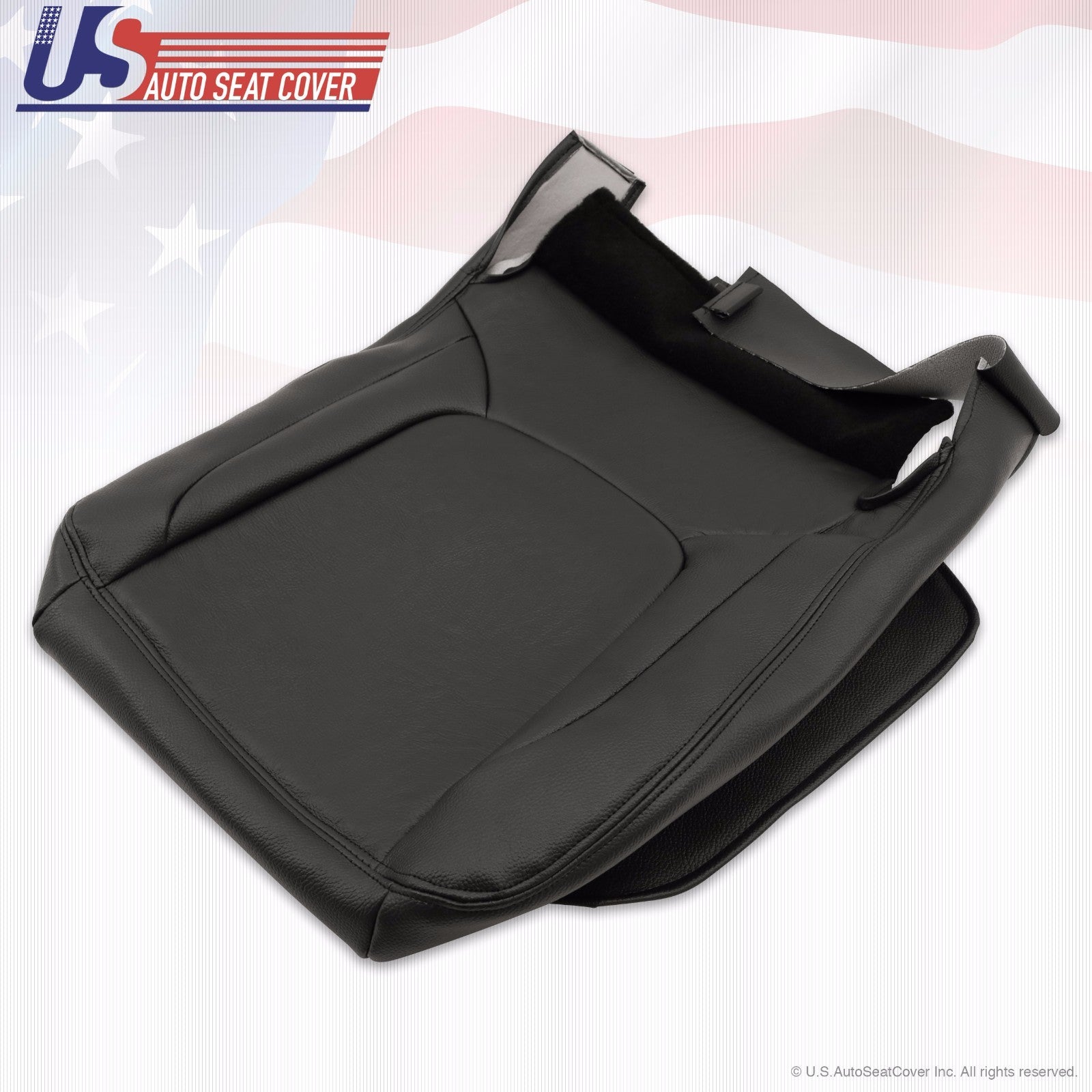 2004 2005 For Dodge Ram Laramie Driver Side Bottom Leather Seat Cover Dark Gray