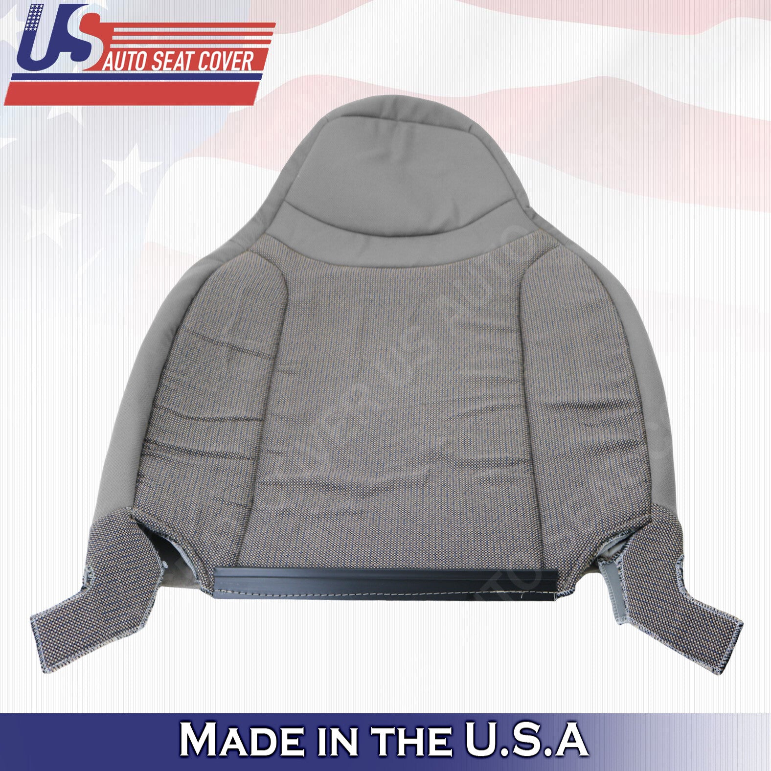 2000 to 2002 Fits Ford Ranger XL Driver & Passenger Tops Cloth Seat Cover Gray