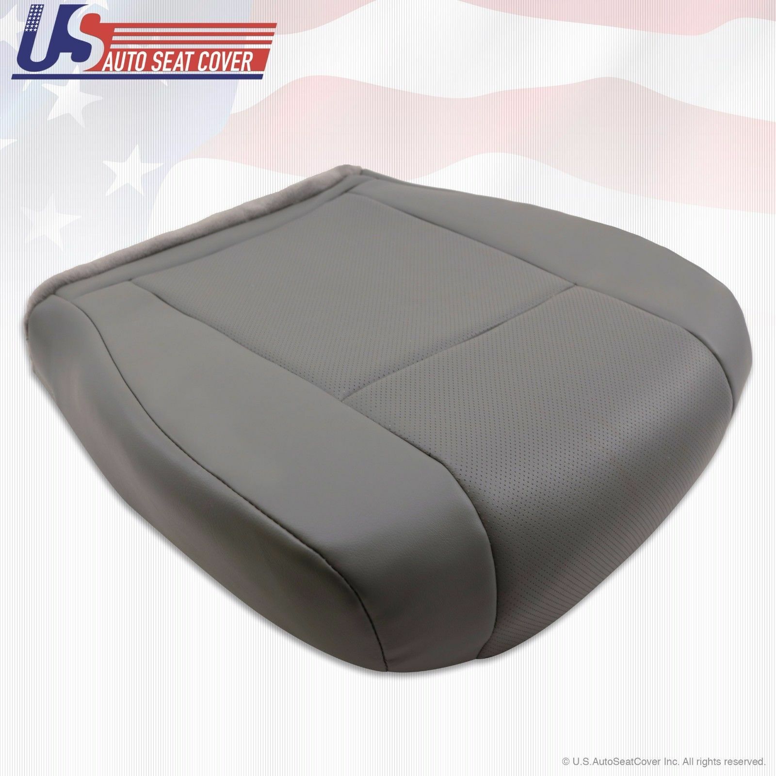 2011 2012 Ford E150 E250 Van Driver-Passenger Bottom Perforated Vinyl Cover Gray