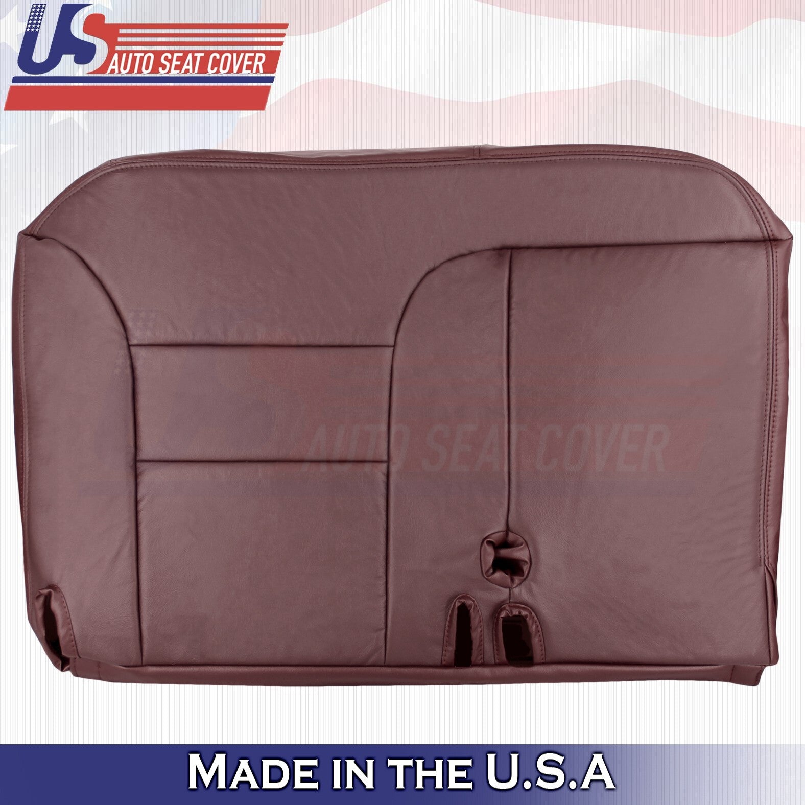 1995 to 2000 For Chevy Silverado 2500 Driver Passenger Bottom Leather Covers Red