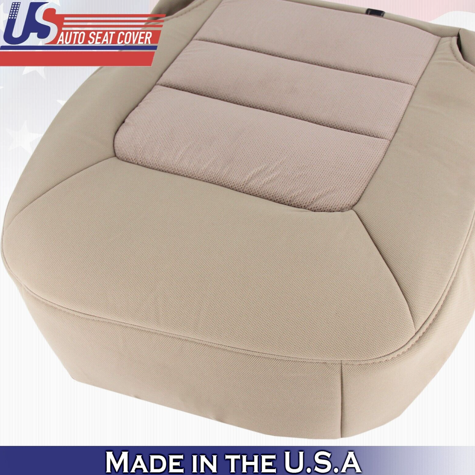 2005 2006 For Ford Expedition XLT Front Passenger Bottom Cloth Seat Cover Tan