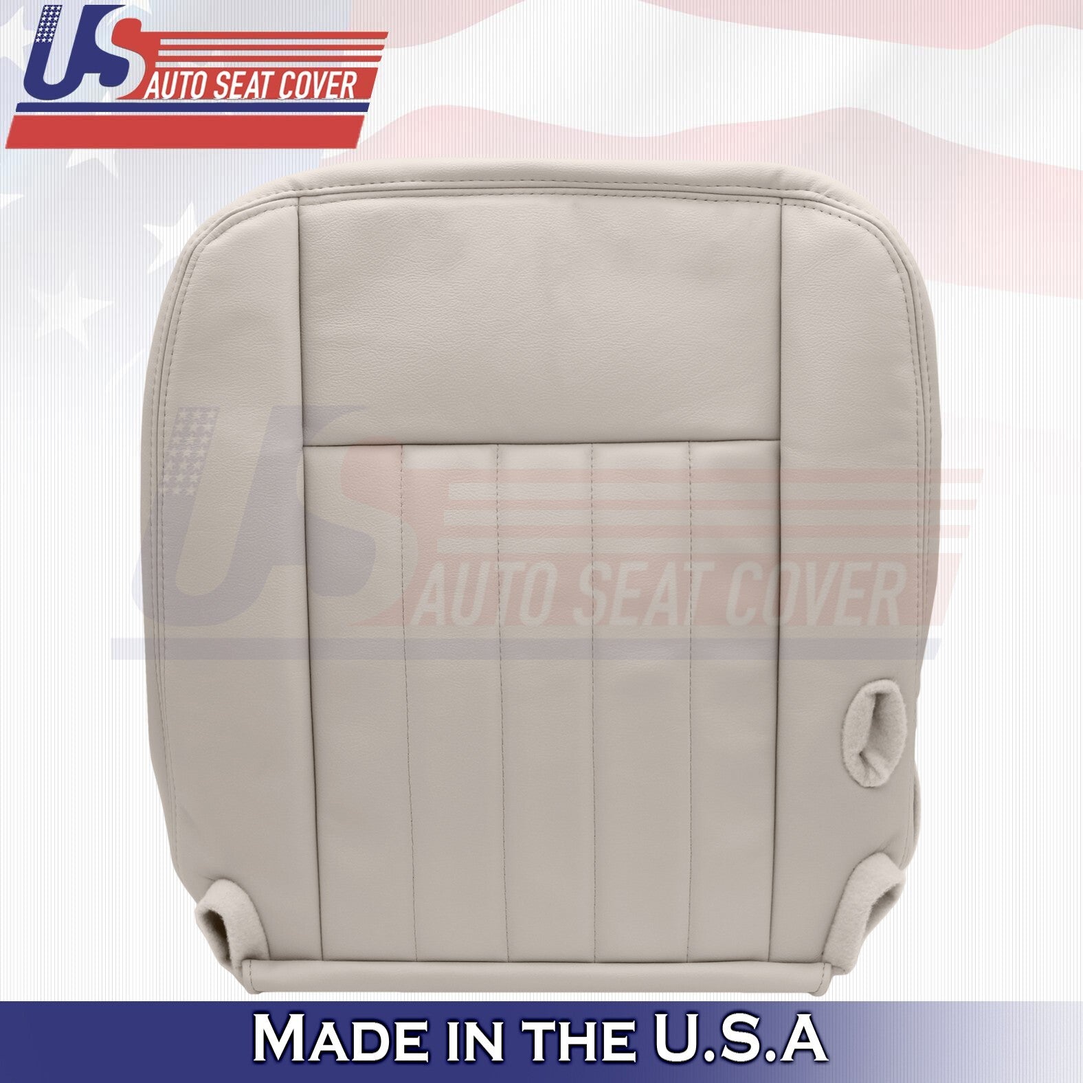 2003 to 2005 Fits Lincoln Town Car Driver Bottom & Top Leather Cover Light Tan