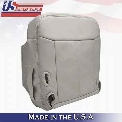 2003 to 2011 For Lincoln Town Car Passenger Bottom Leather Seat Cover Gray