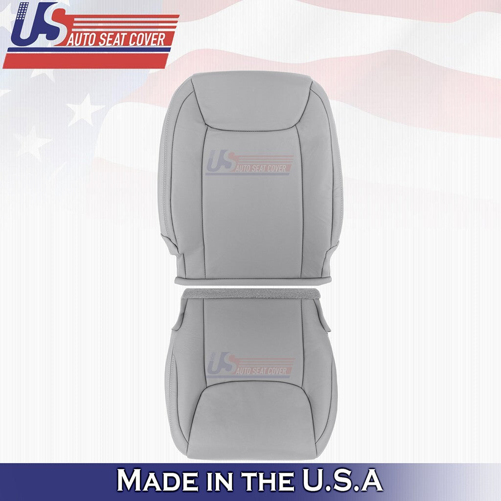 2004-2010 FOR Toyota Sienna Driver Passenger Top Bottom Leather Seat Cover Gray