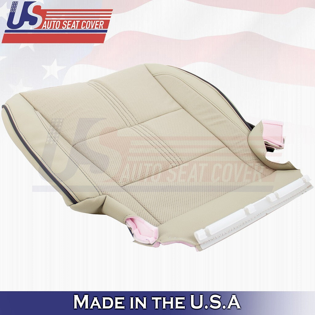 2017 to 2020 For Acura MDX Driver Bottom w/ Perforated Leather Seat Cover Tan