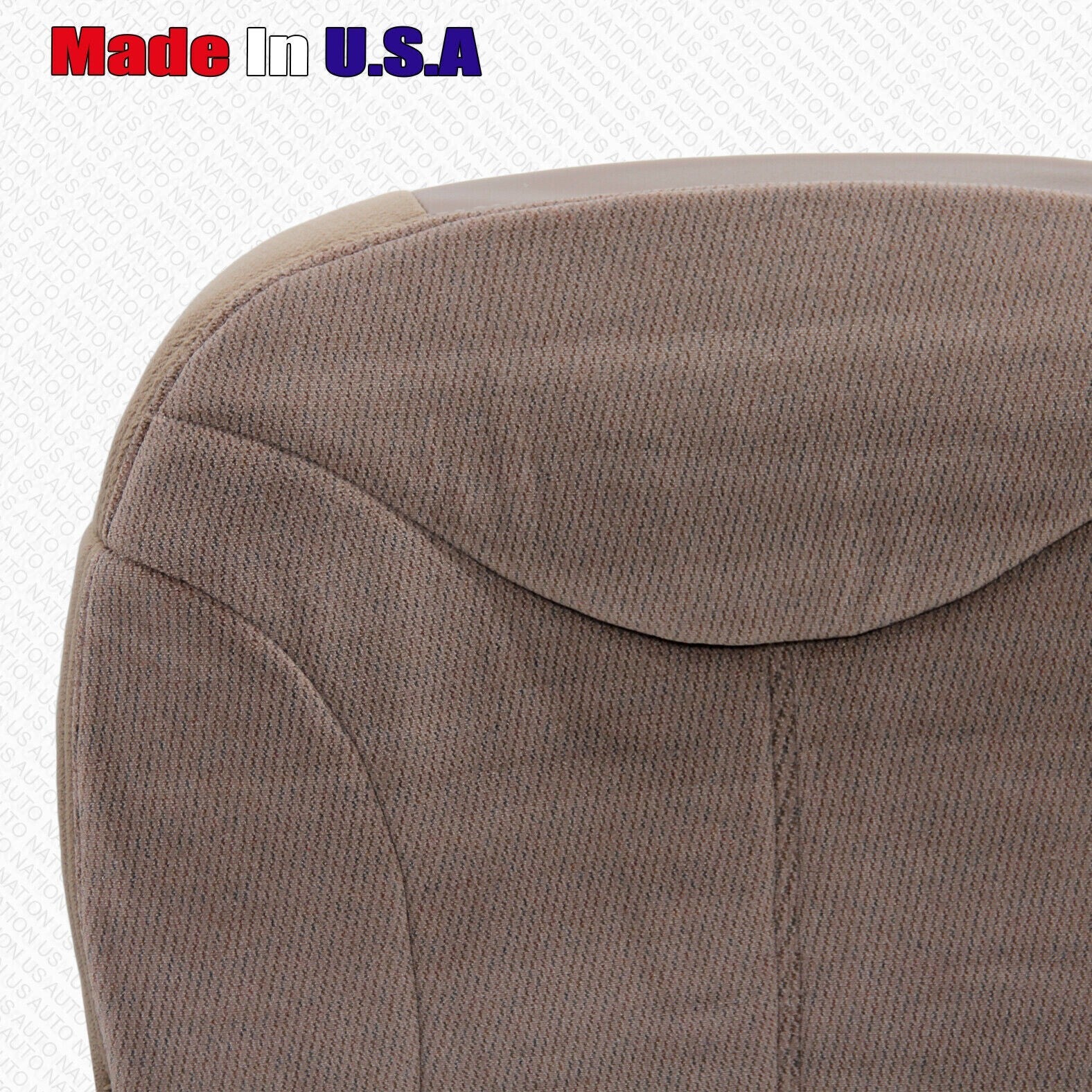 2000-2002 Fits GMC Yukon Passenger Side Bottom & Top Cloth Cover Med Oak Tan