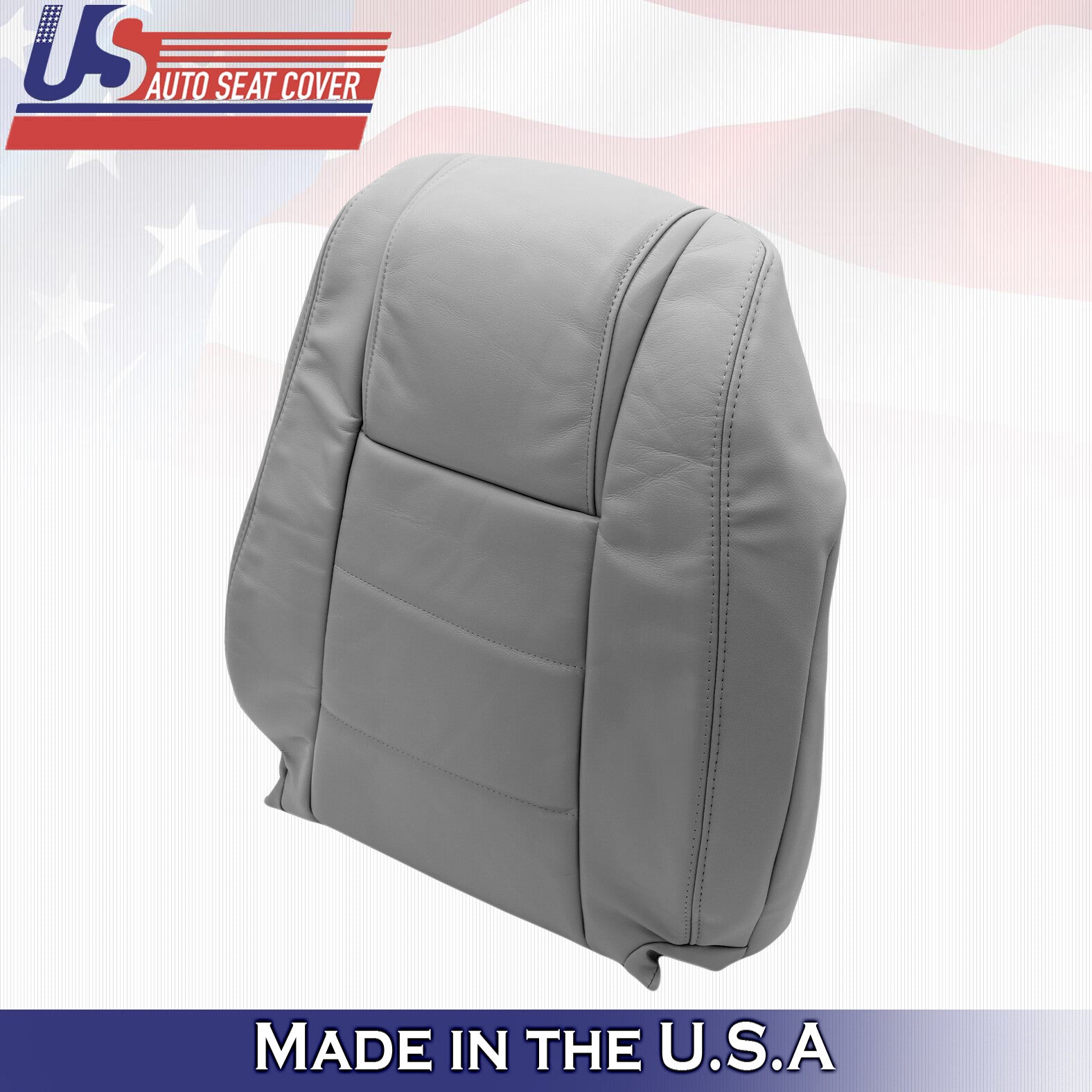 2005 to 2009 For Ford Mustang V6 Driver Side Top Leather Seat Cover in Gray