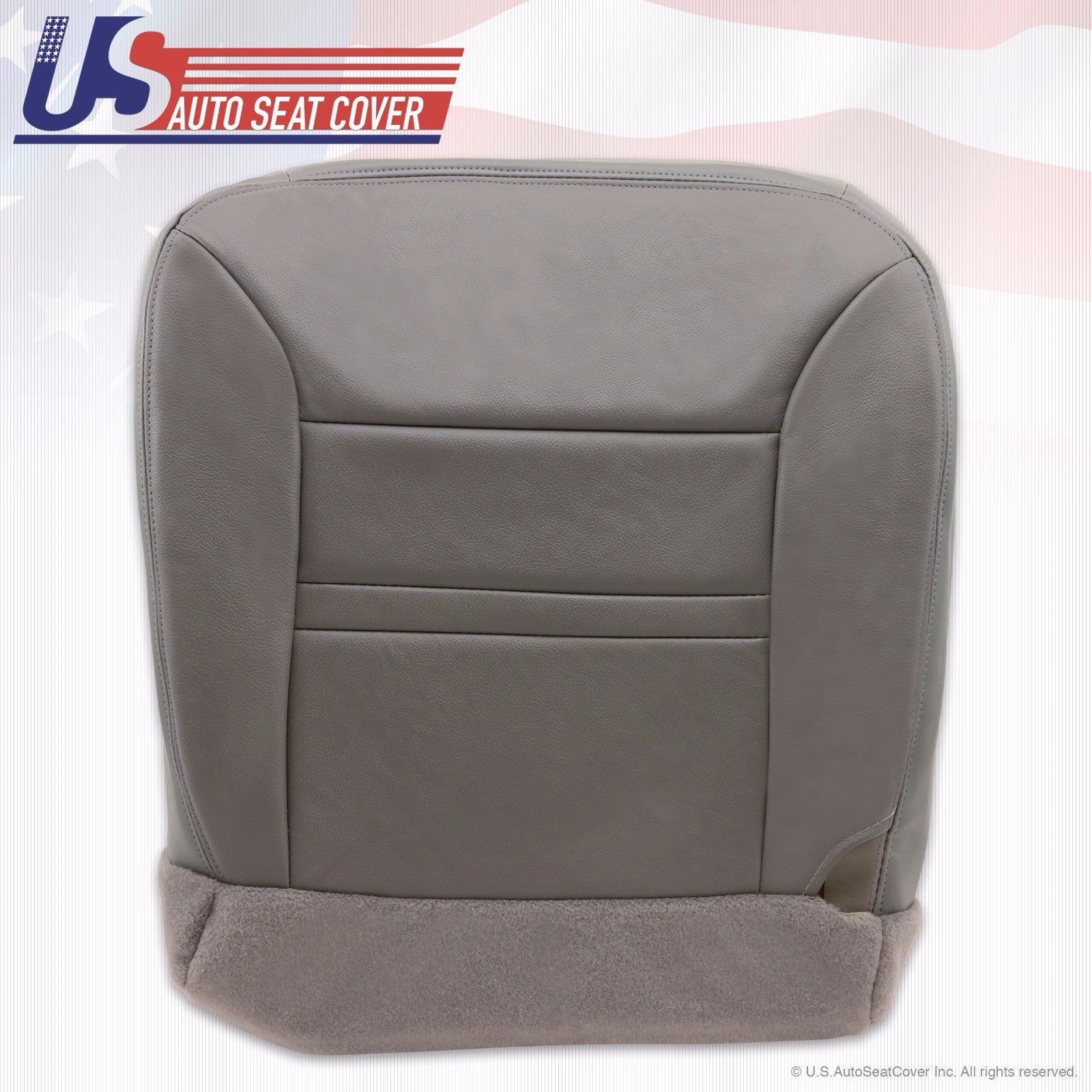2000 Ford Excursion Limited Driver Bottom Replacement Leather Seat Cover Gray