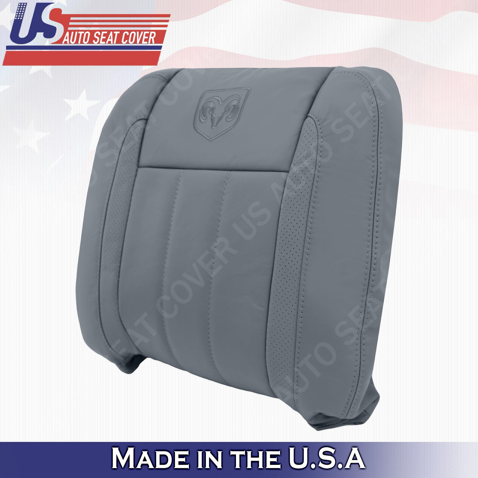 DRIVER-Bottom & Top Leather Seat Cover 2006 2007 2008 2009 For Dodge Ram Laramie