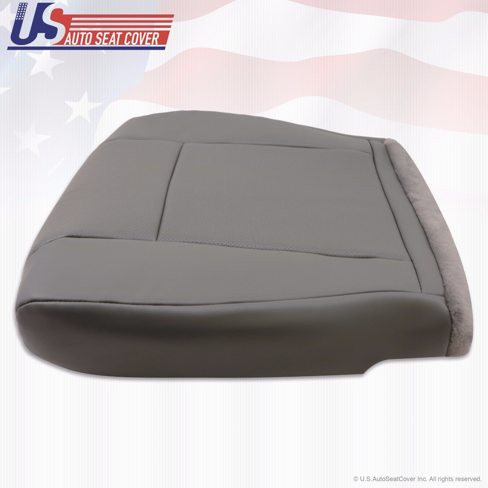 2013 2014 Ford E150 E250 Van Driver-Passenger Bottom Perforated Vinyl Cover Gray