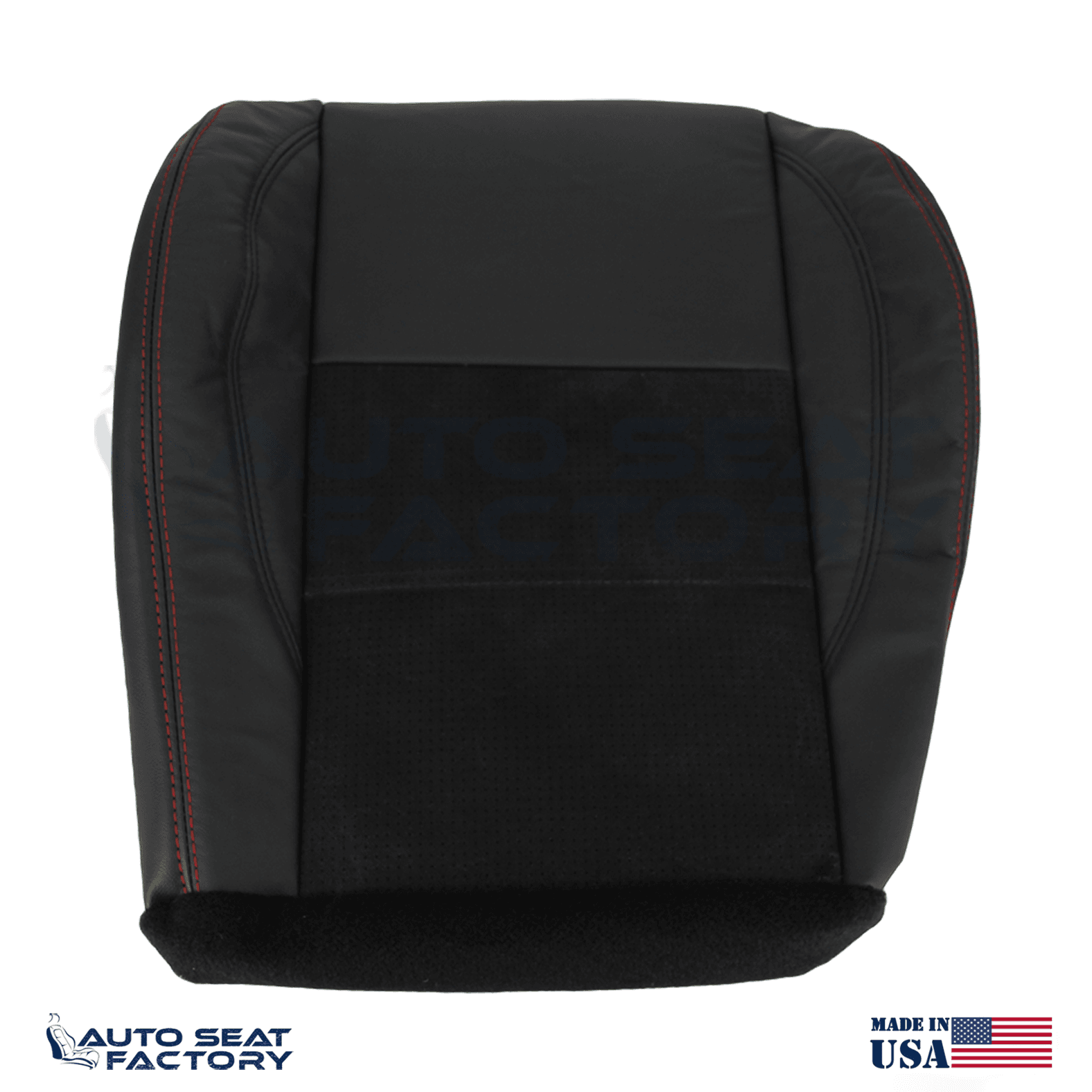 Replacement Black Seat Cover Fits 2006 - 2010 Dodge Charger RT Front Bottoms