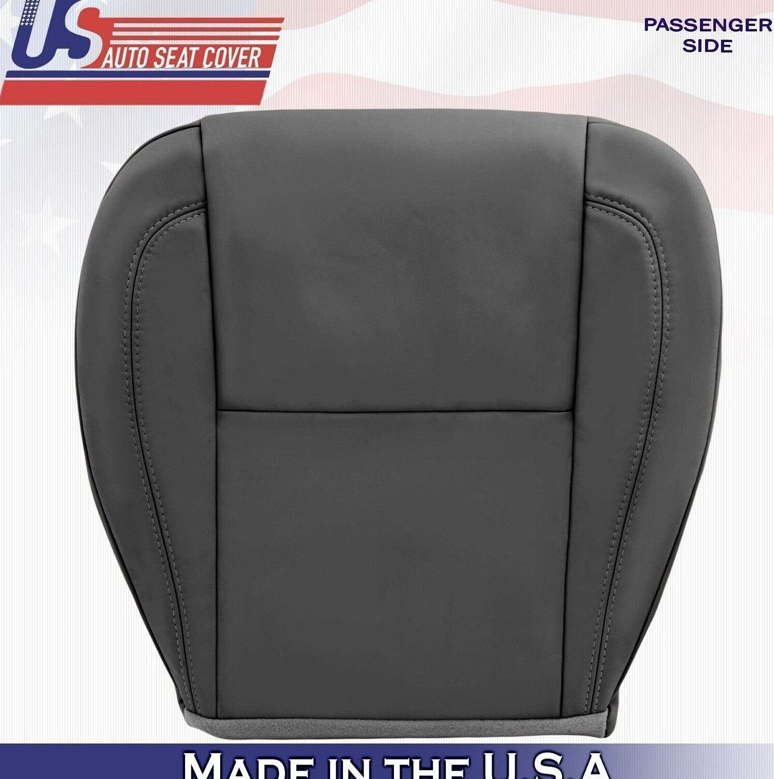 2002 2003 For Lexus GS300 Passenger Side Bottom Synthetic Leather Seat Cover BLK