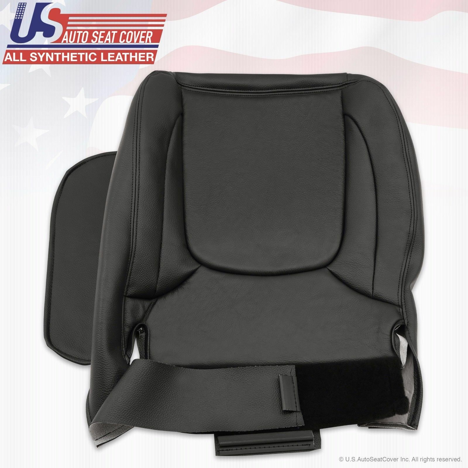 2005 For Dodge Ram Laramie Driver Bottom Replacement Leather Seat Cover Gray