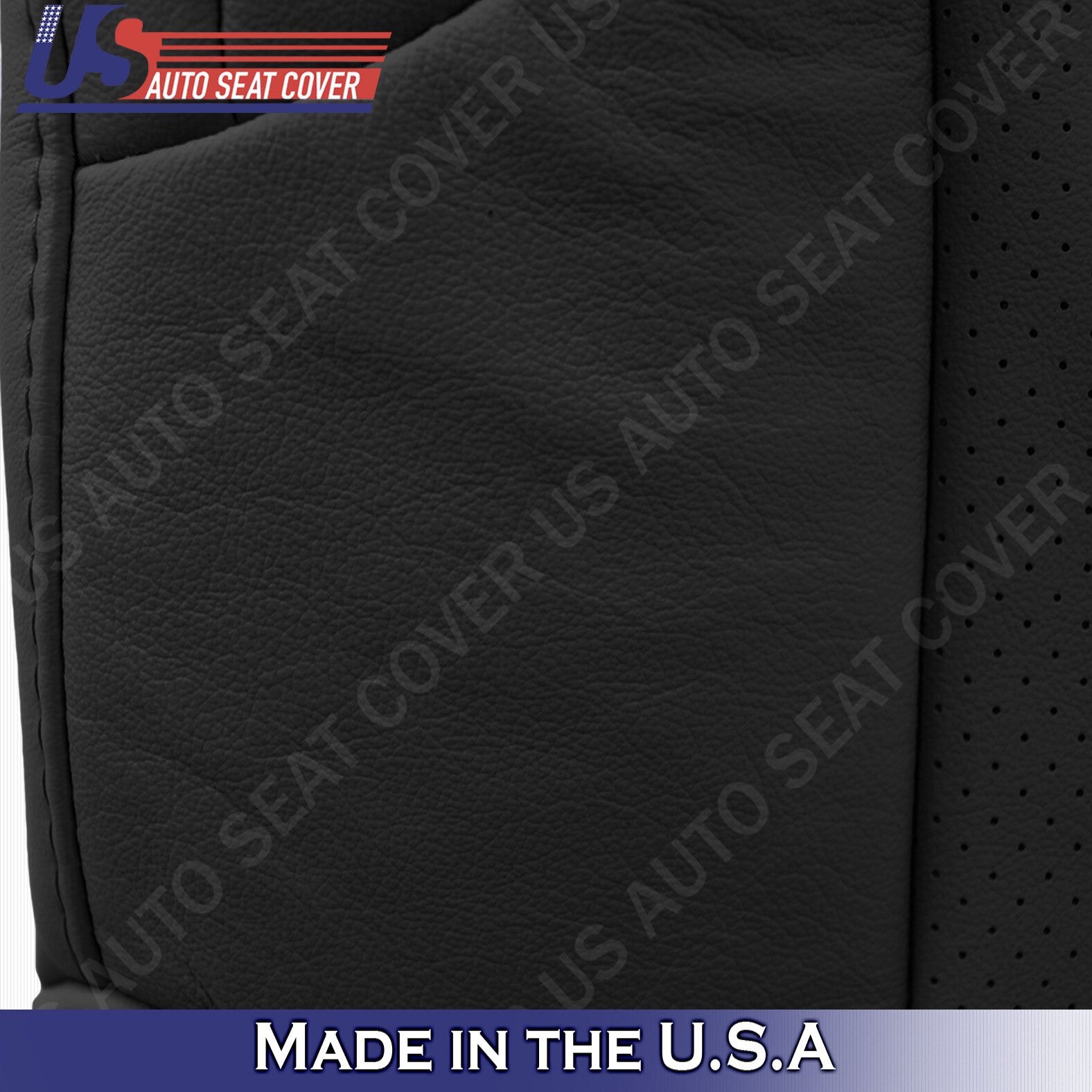 For 2010 - 2017 Lexus GX460 DRIVER Bottom Perforated Leather Replacement 'BLACK'