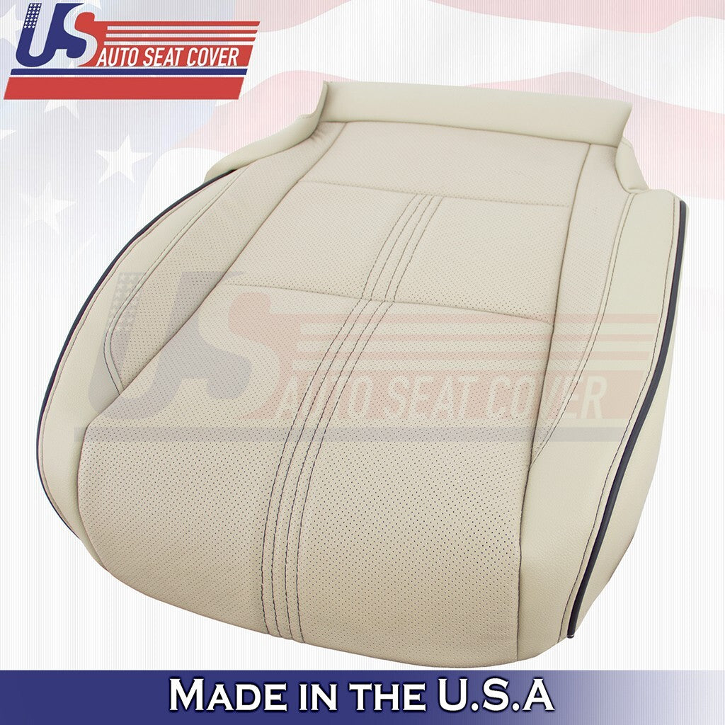 2017 to 2020 For Acura MDX Driver Bottom w/ Perforated Leather Seat Cover Tan