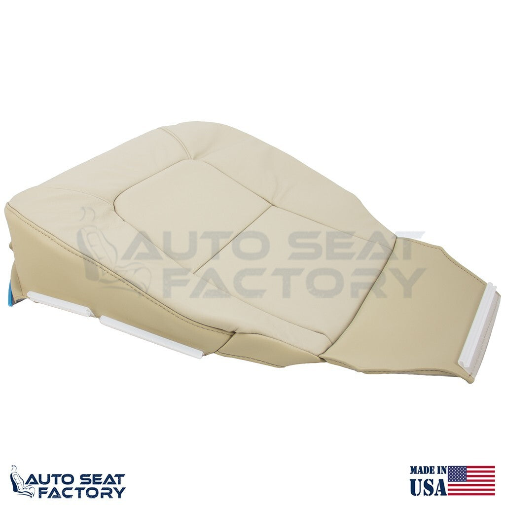 Replacement Fits 2007 - 2016 Volvo S80 Driver Side Bottom Tan Leather Seat Cover