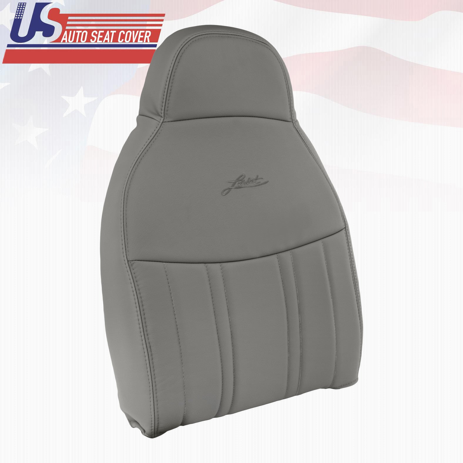 1997 1998 Ford F-150 Lariat Driver Upper Lean Back Leather Seat Med Graphite