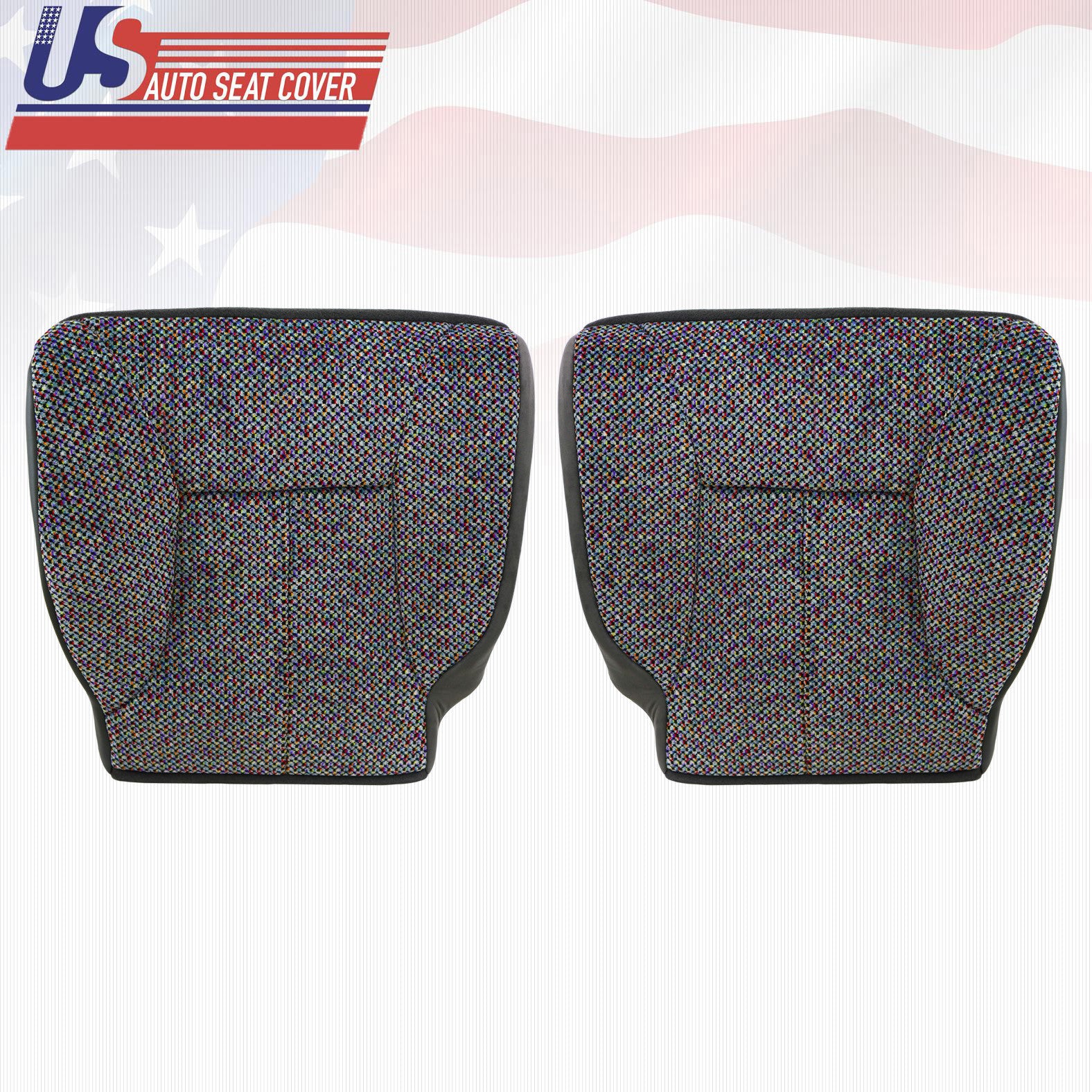 1999-2001 For Dodge Ram 1500SLT Driver & Passenger Bottom Cloth Cover Dk Gray