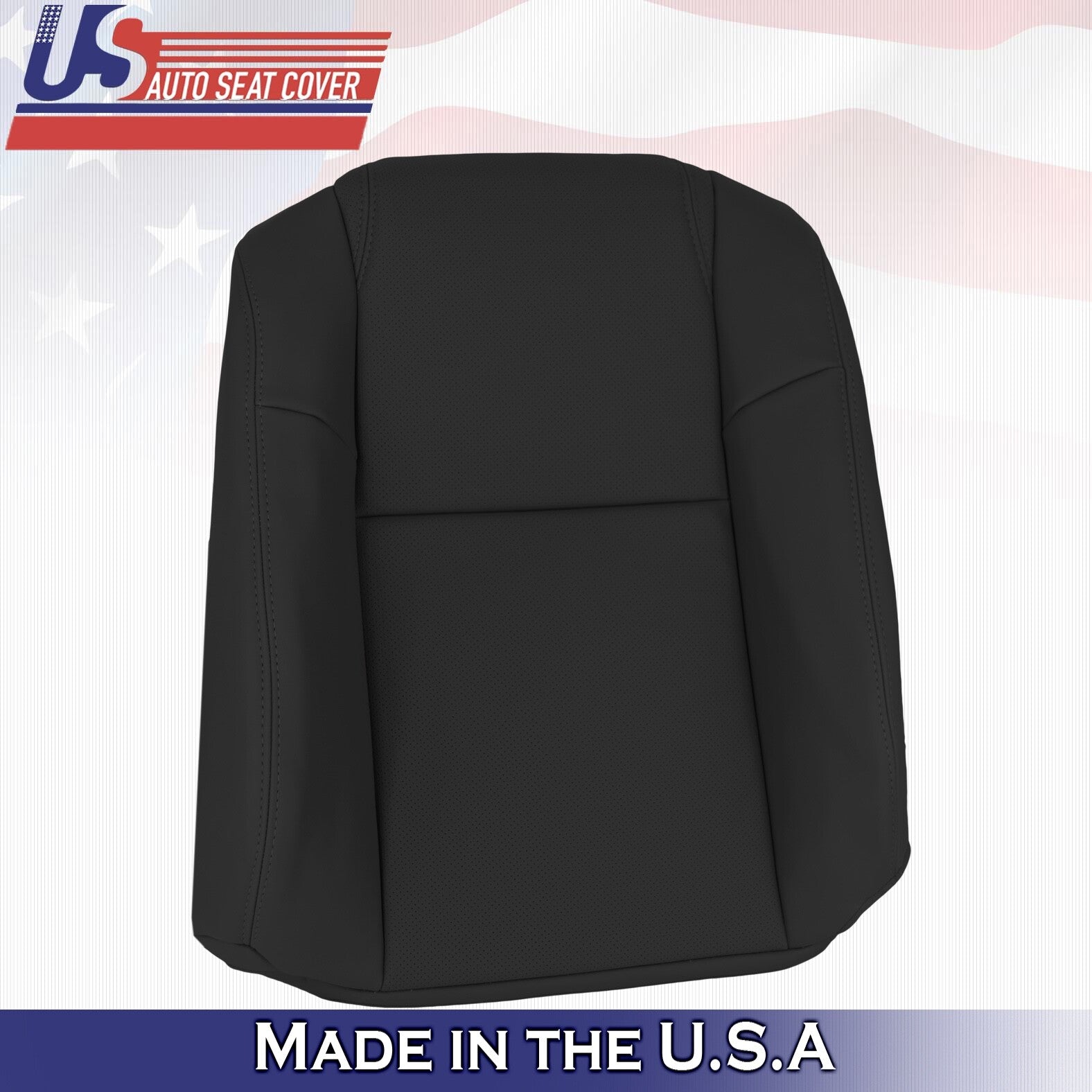 2003 to 2005 For Honda Pilot Driver Top & Bottom Synthetic Leather Covers Black