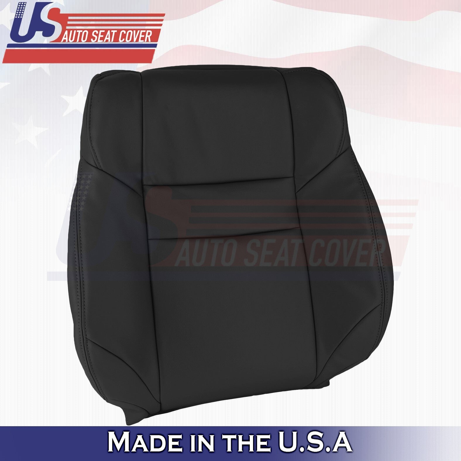 2012 to 2015 For Honda CR-V Front Driver Side Top Genuine Leather Seat Cover BLK