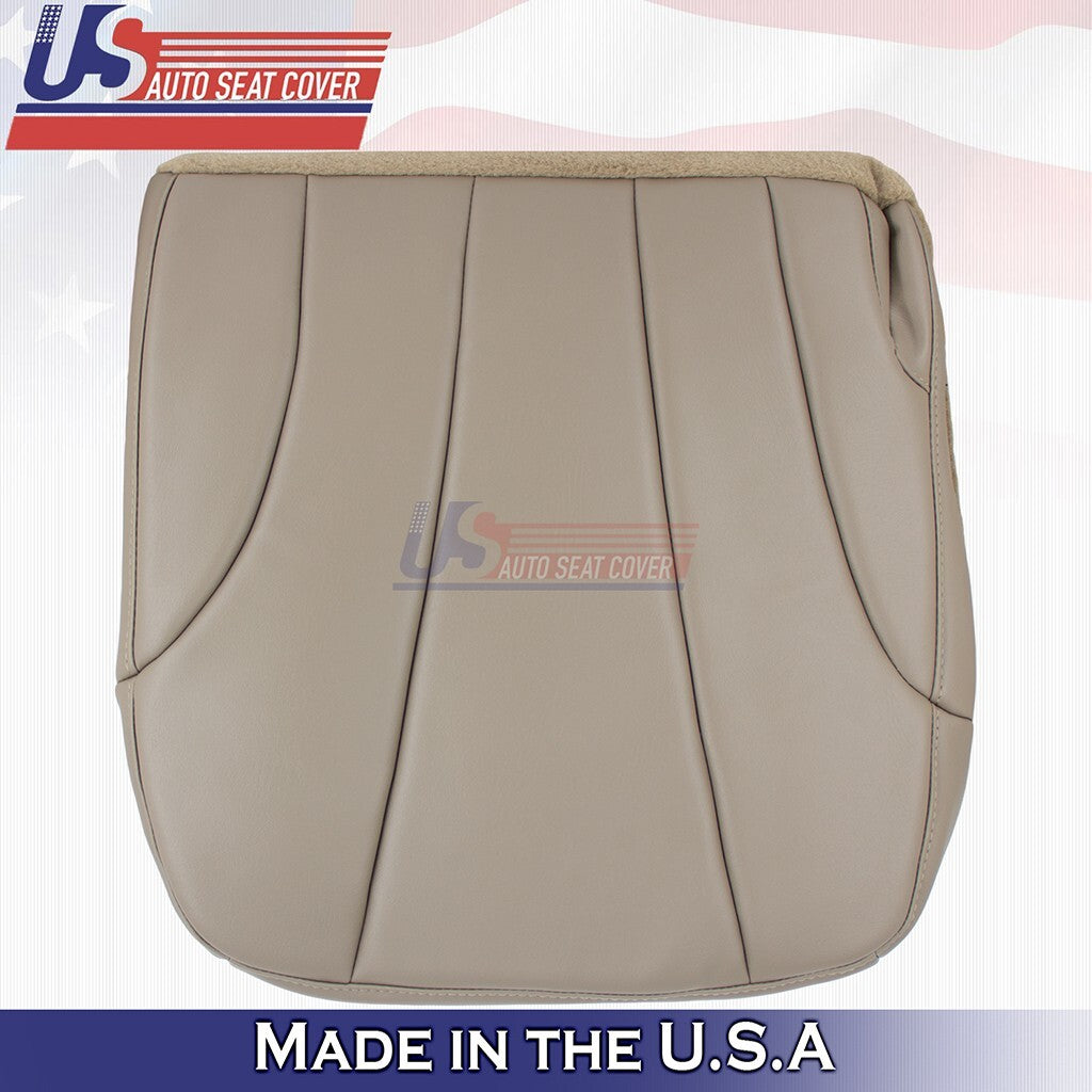1999 to 2002 Fits Chevy Silverado WT Rear Passenger Bottom Vinyl Seat Cover Tan