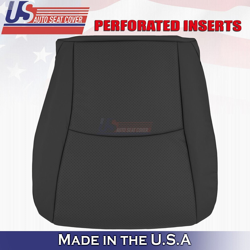 2004 to 2007 For Toyota Highlander Front Set Tops & Bottoms Leather Cover Black