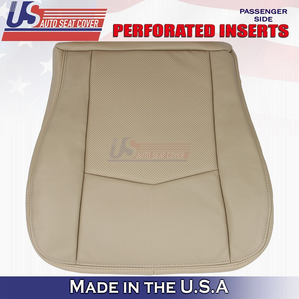 2004 to 2009 For Cadillac SRX Front Passenger Bottom Leather Cover Cashmere Tan