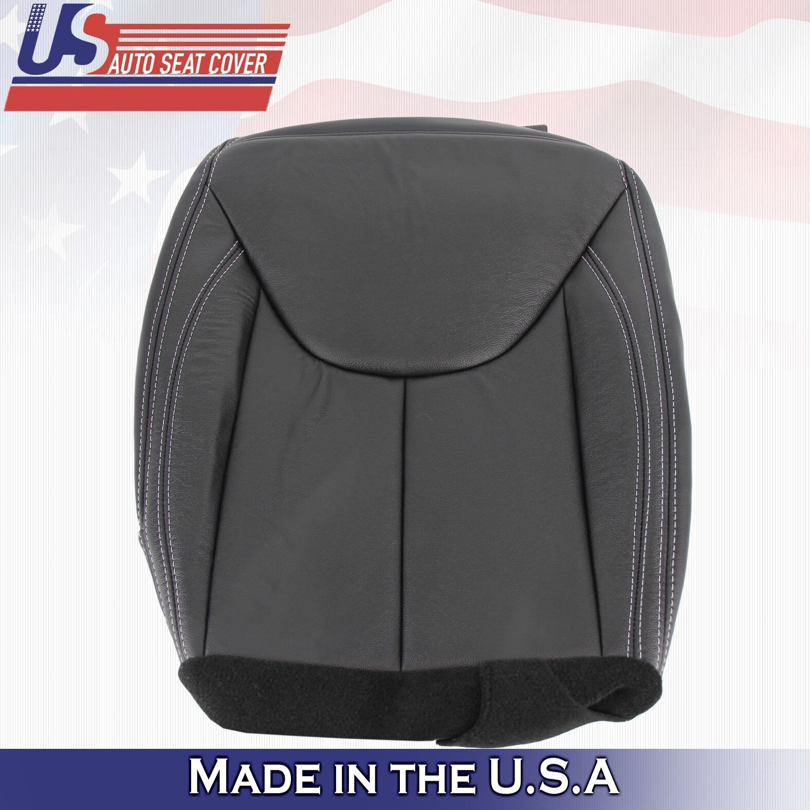 2011-2017 For Jeep Wrangler Rubicon Passenger Bottom Leather Cover Black