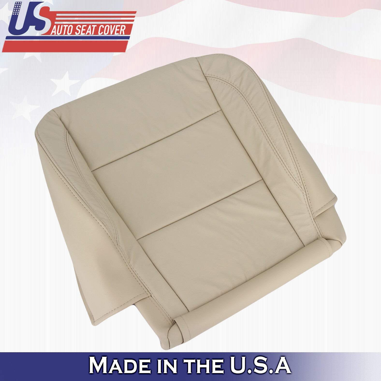 2004 - 2010 For Infinity QX56 Passenger Side Bottom Leather Seat Cover in Tan