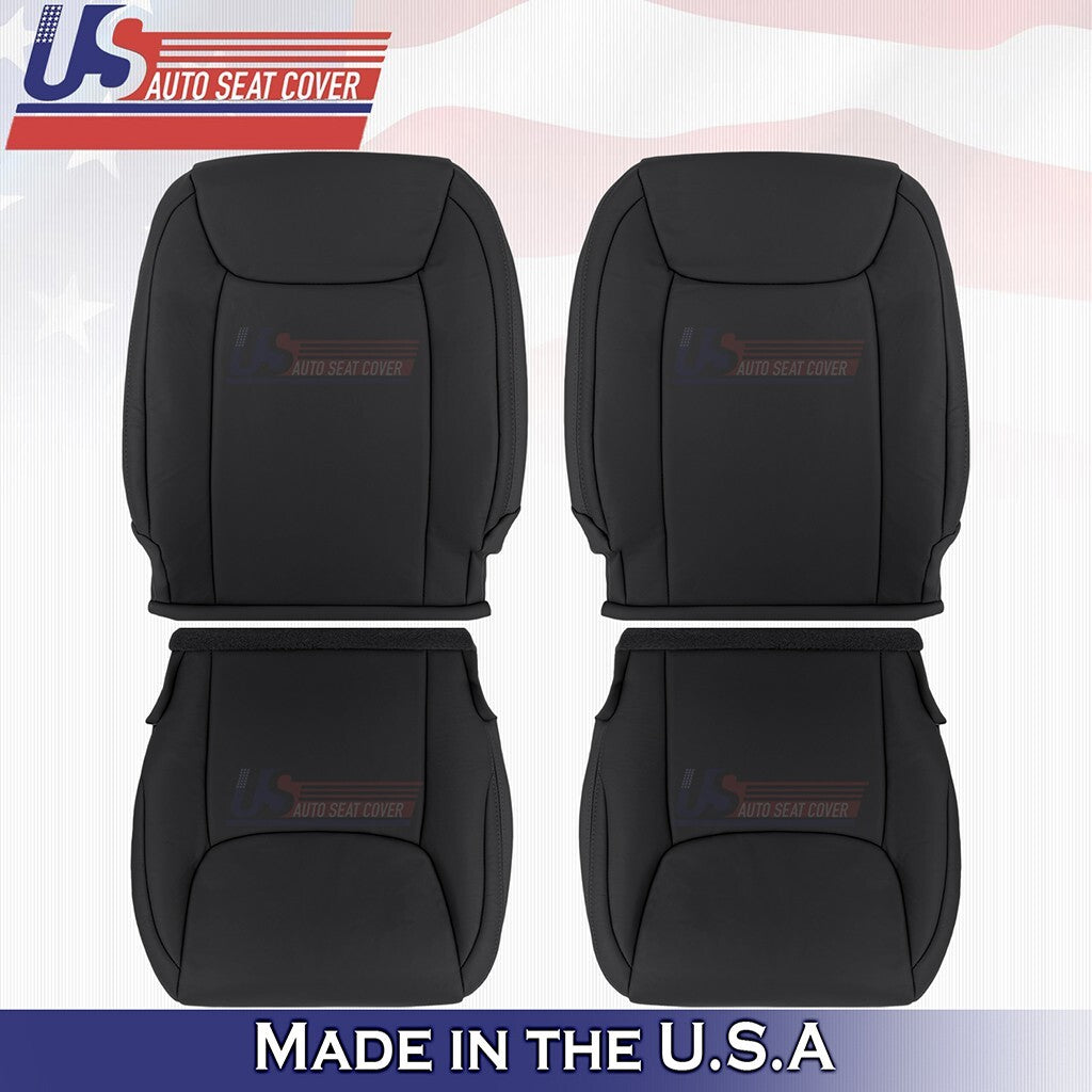 2004 to 2010 For Toyota Sienna Driver Passenger Bottom Top Leather Cover Black