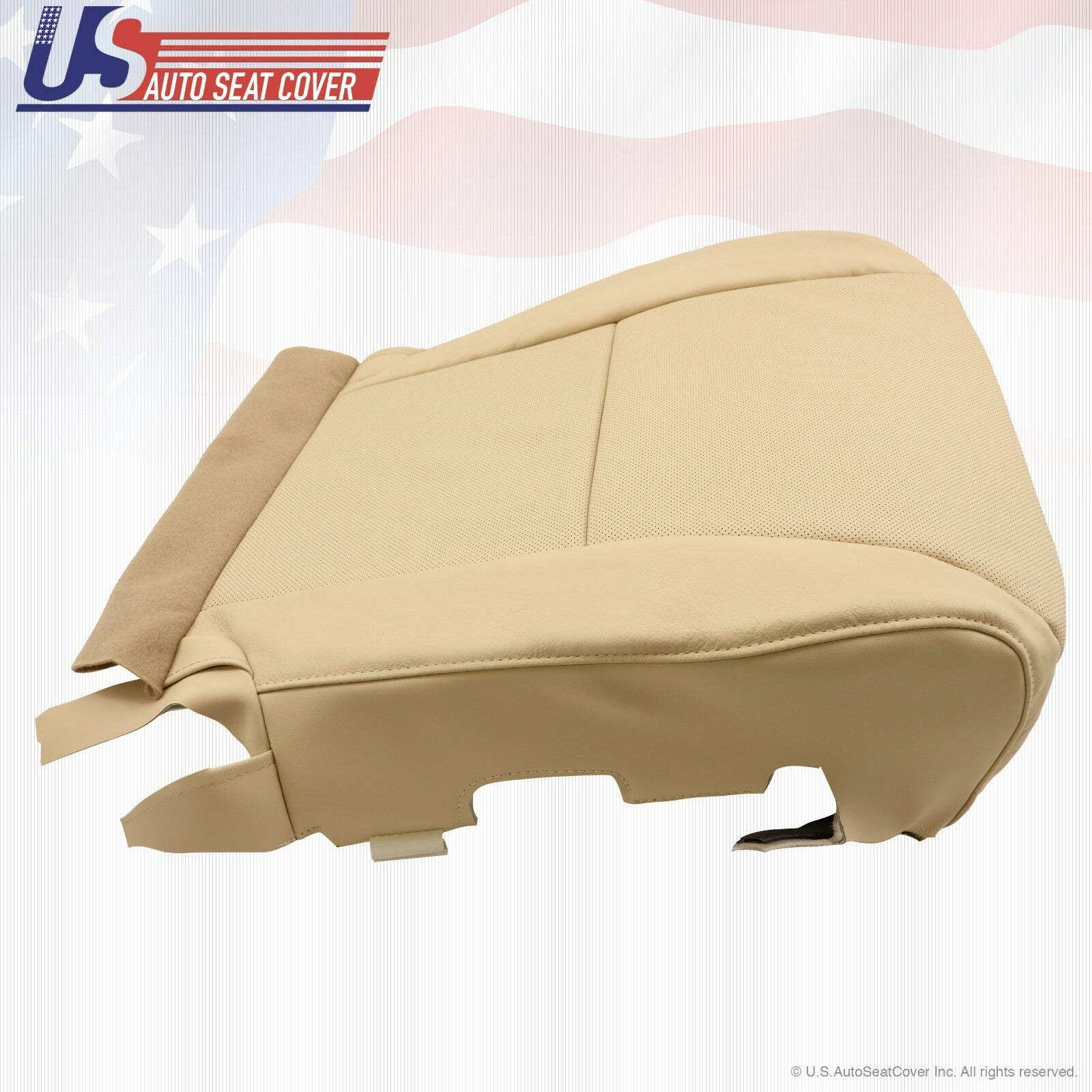 2010 to 2015 Fits Lexus RX350 RX450H Passenger Bottom Leather Seat Cover Tan