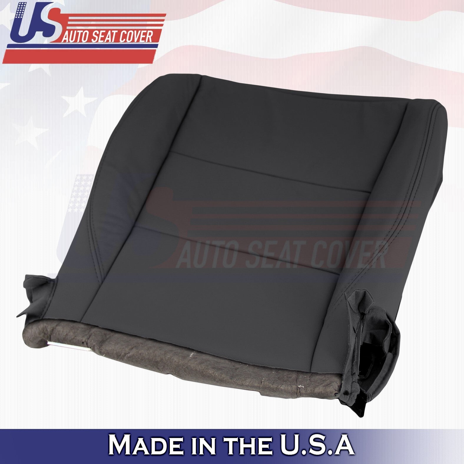 2017 to 2020 Fits Toyota Sienna Passenger Bottom Leather Seat Cover Black