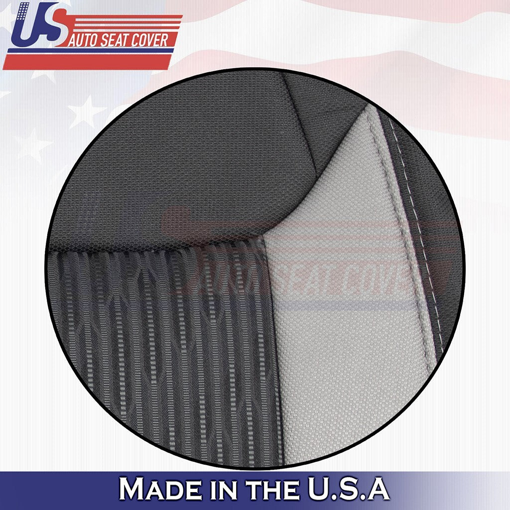2014 2015 2016 For Toyota Tundra Passenger Side Top Cloth Seat Cover Black 2Tone