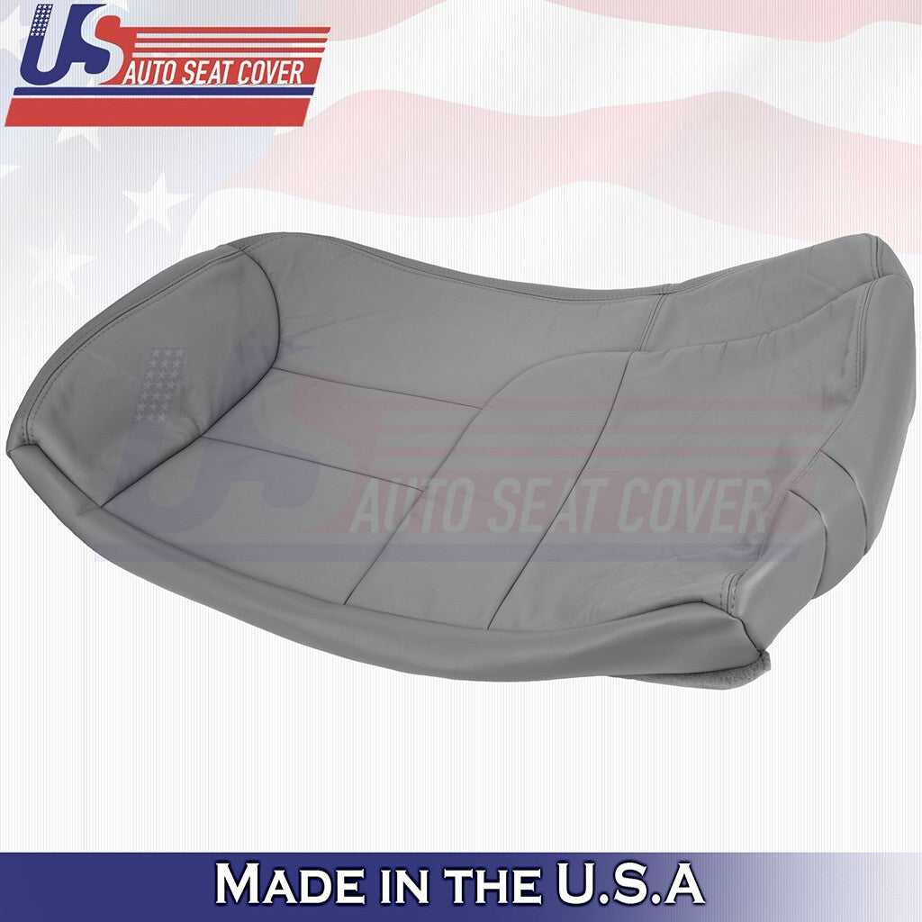 1995 to 1999 Fits GMC Yukon Suburban Rear Driver Bottom Leather Seat Cover Gray