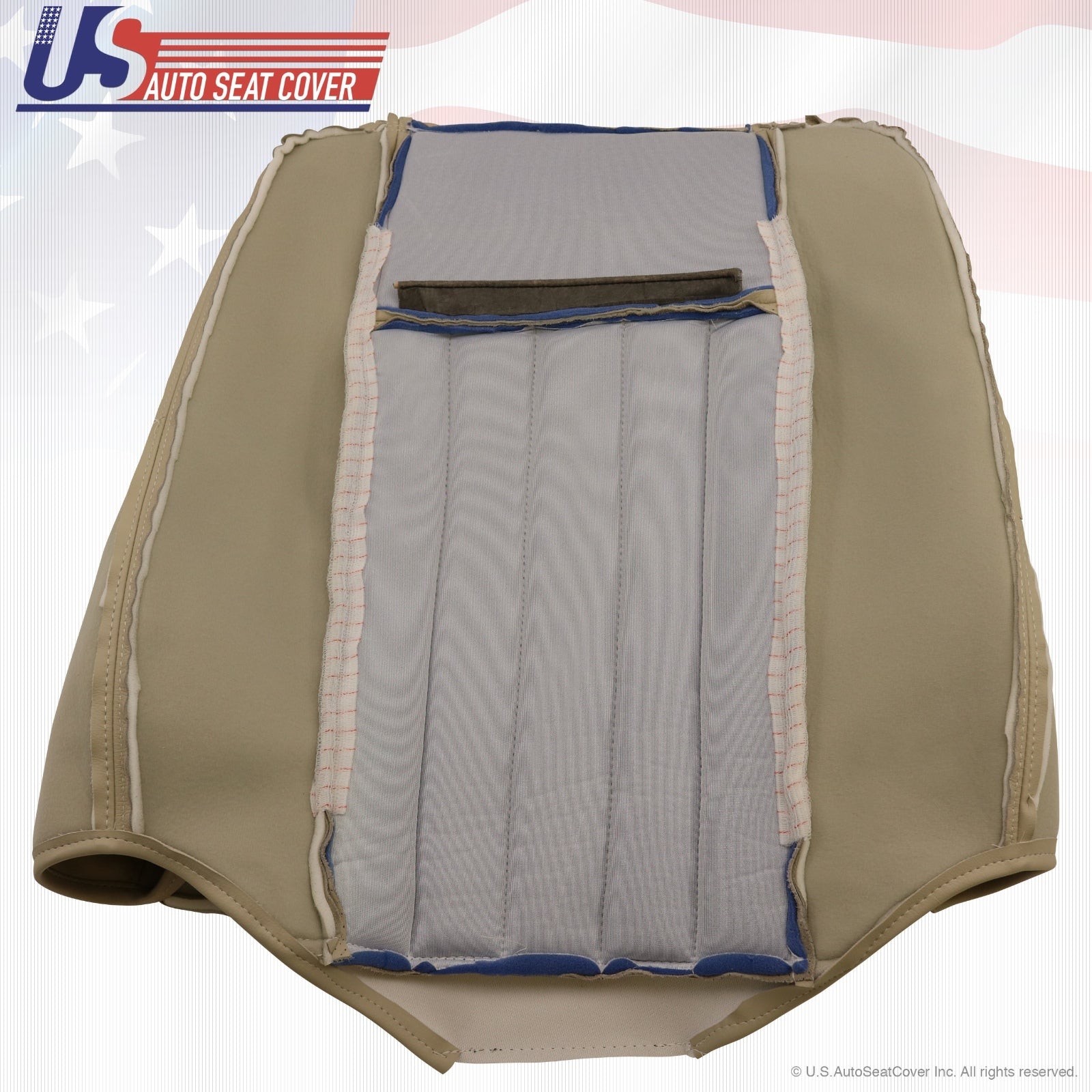 2003 2004 Lincoln Navigator Driver Upper Back Replacement Leather Seat Cover TAN