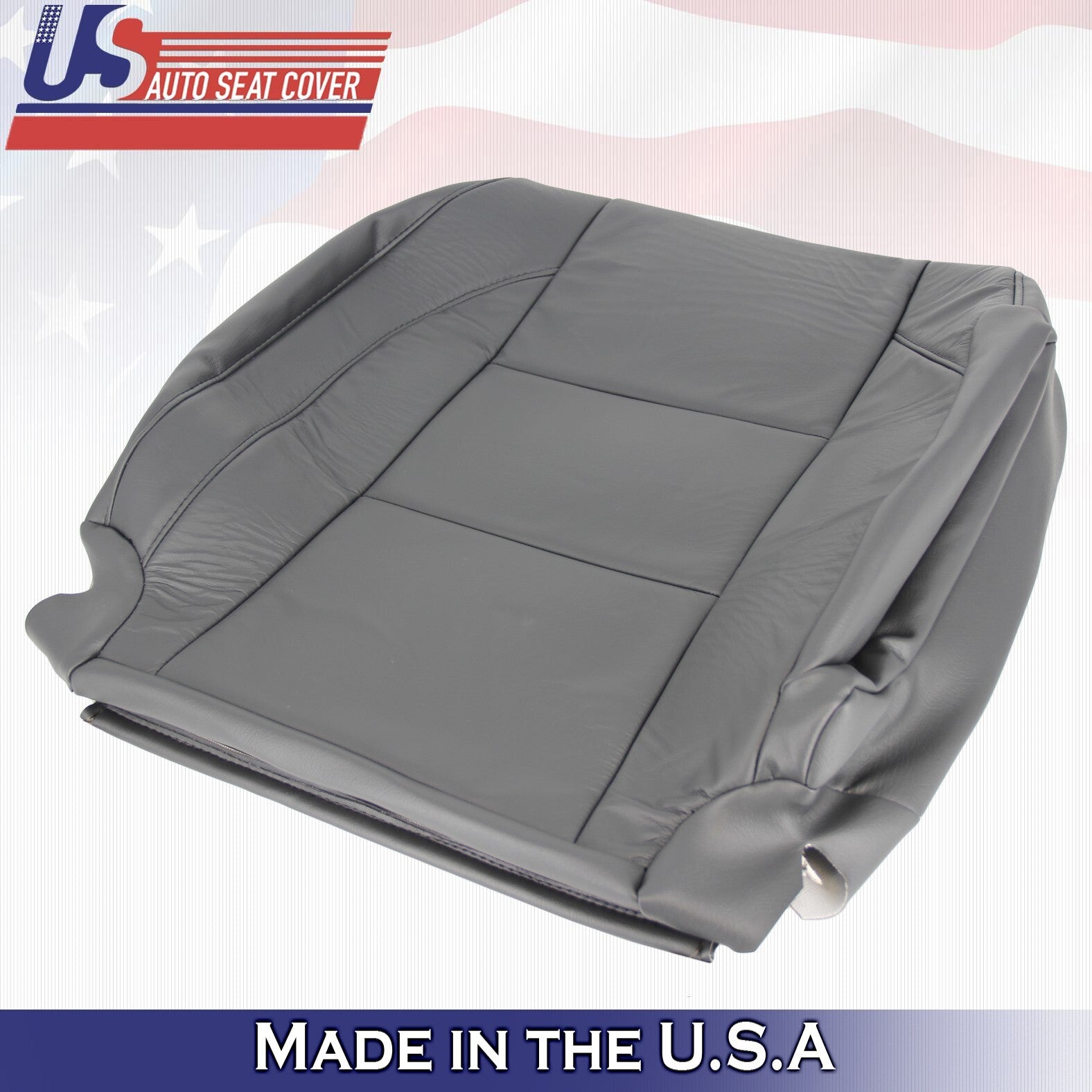 2005 to 2015 For Nissan Armada Titan Passenger Side Top Leather Seat Cover Gray