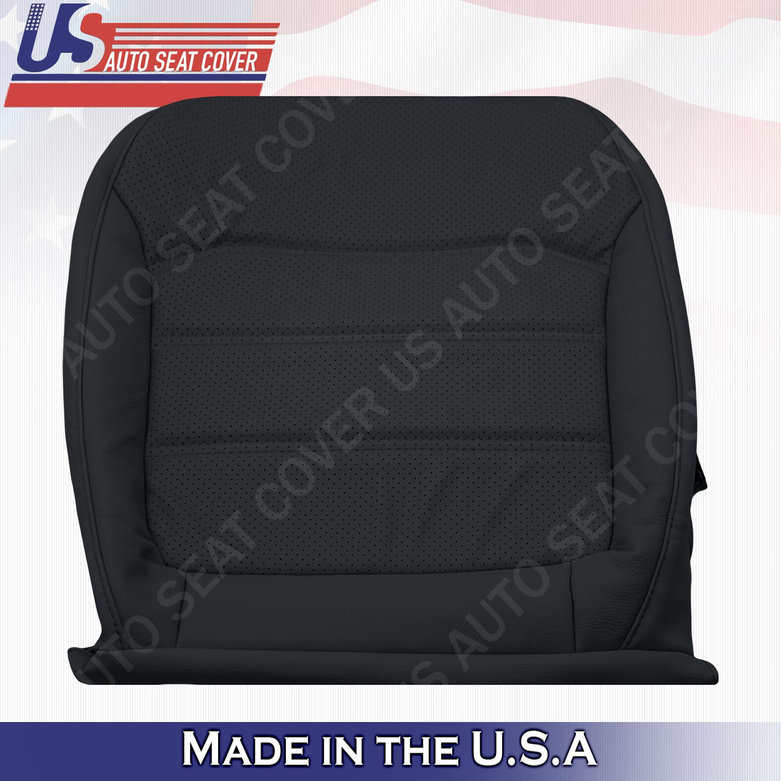 2012- 2020 Fit For Volkswagen Passat Driver Passenger Bottom Leather Cover Black